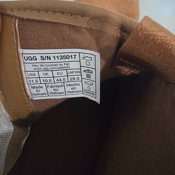 UGG Men's Skyview Classic Pull-On Chelsea Chestnut Suede Ankle Boots Sizes NEW - Picture 10 of 10